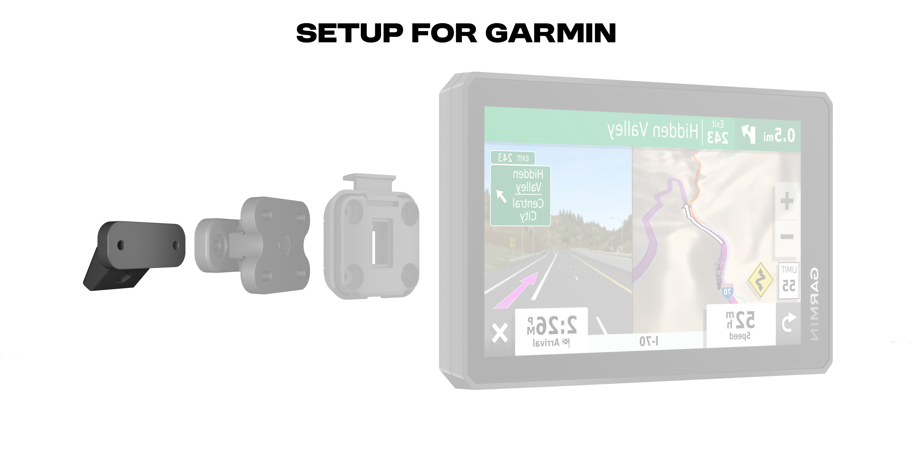 Example how to mount Garmin devices to your Can Am Ryker