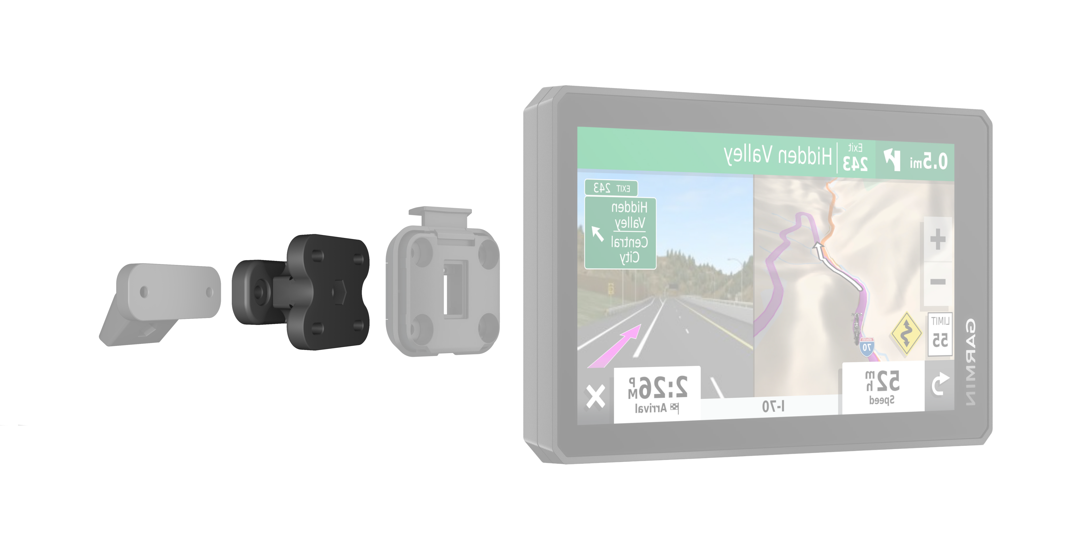 Example how to mount Garmin devices to your Can Am Ryker